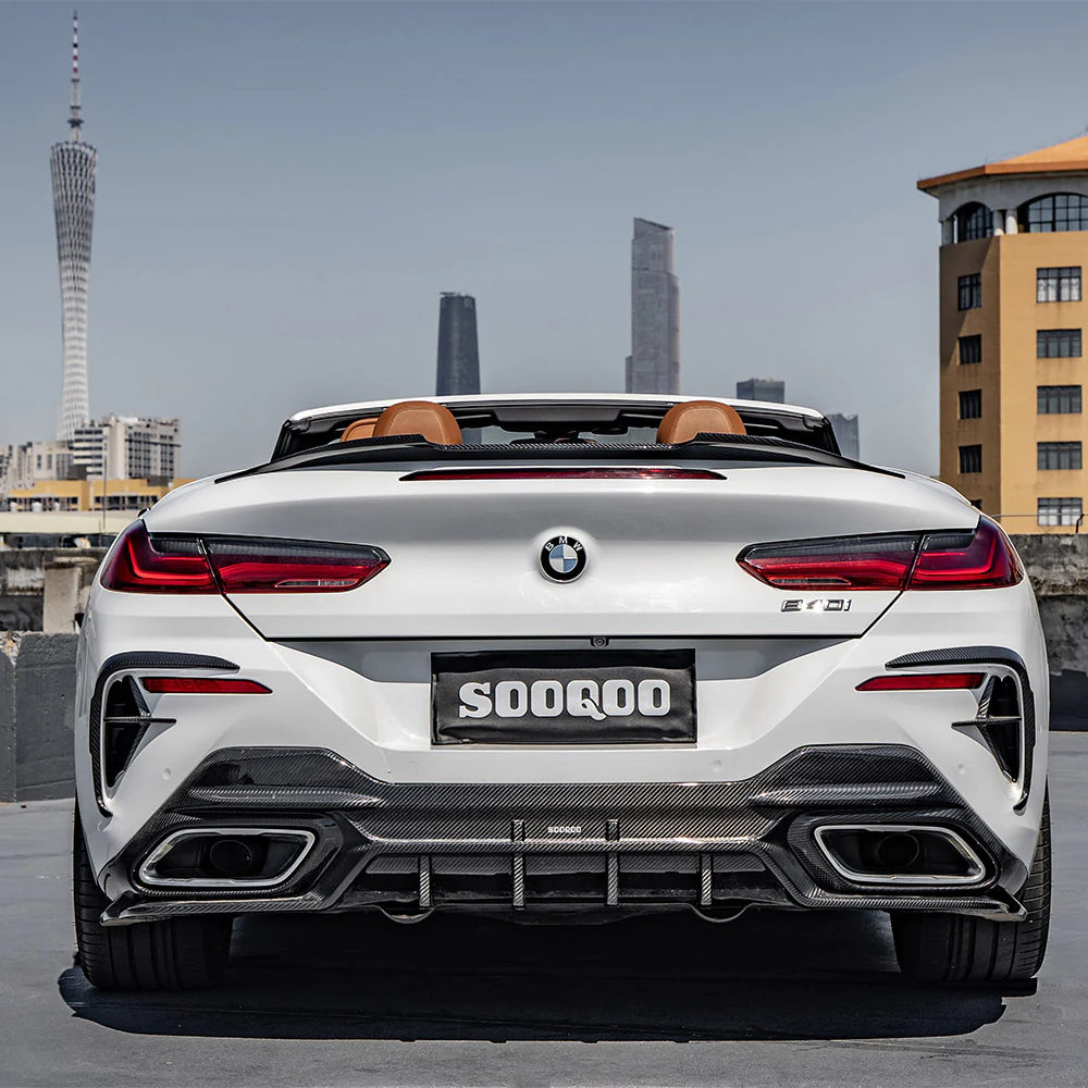 Diffusor Sooqoo 3-teilig aus Dry Carbon - passend für BMW 8er G16