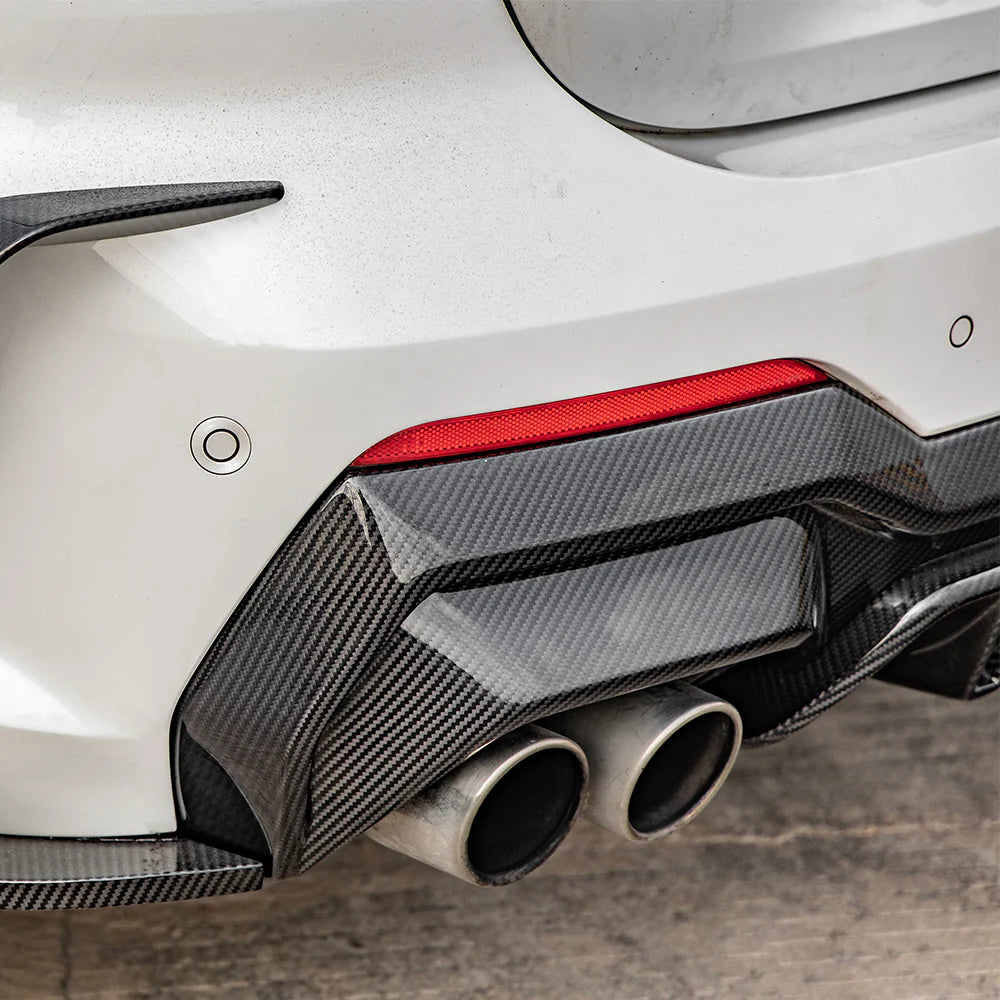 Diffusor Sooqoo aus Dry Carbon - passend für BMW 4er Coupé und Carbriolet G22, G23