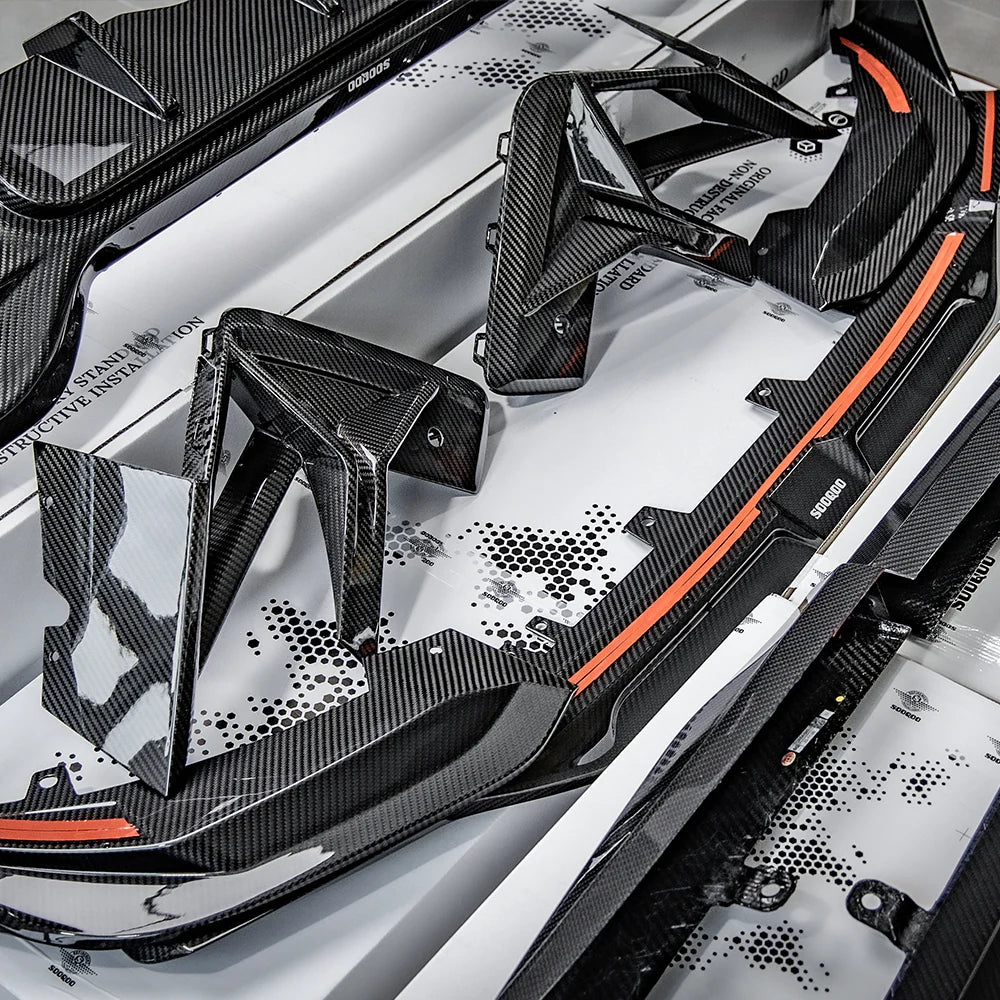 Canards Sooqoo aus Dry Carbon - passend für BMW X3M F97 LCI, X4M F98 LCI