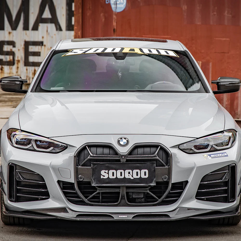 Frontlippe Sooqoo aus Dry Carbon - passend für BMW 4er Gran Coupé G26, i4 M50