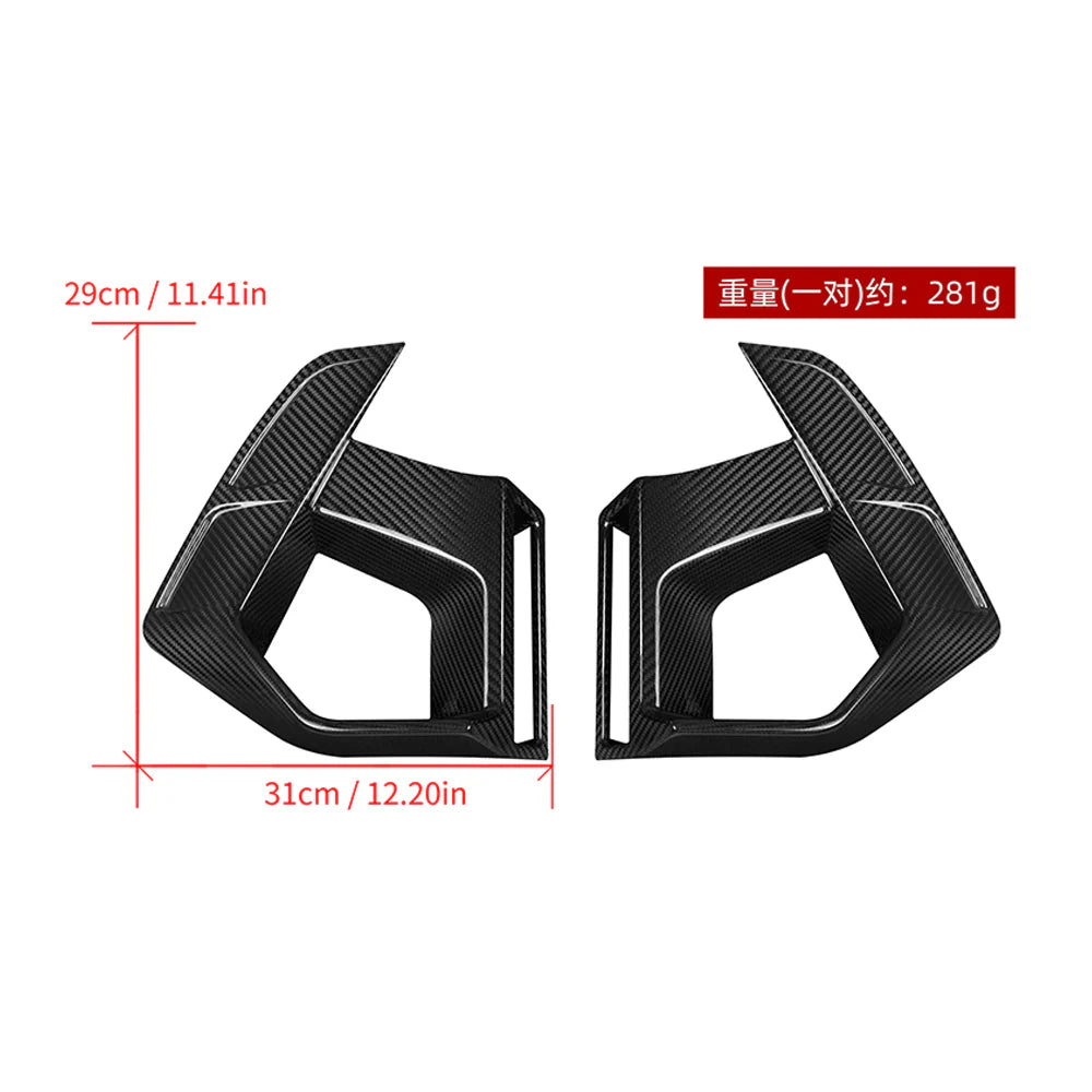 Lufteinlässe Sooqoo aus Dry Carbon - passend für BMW X3M F97 LCI