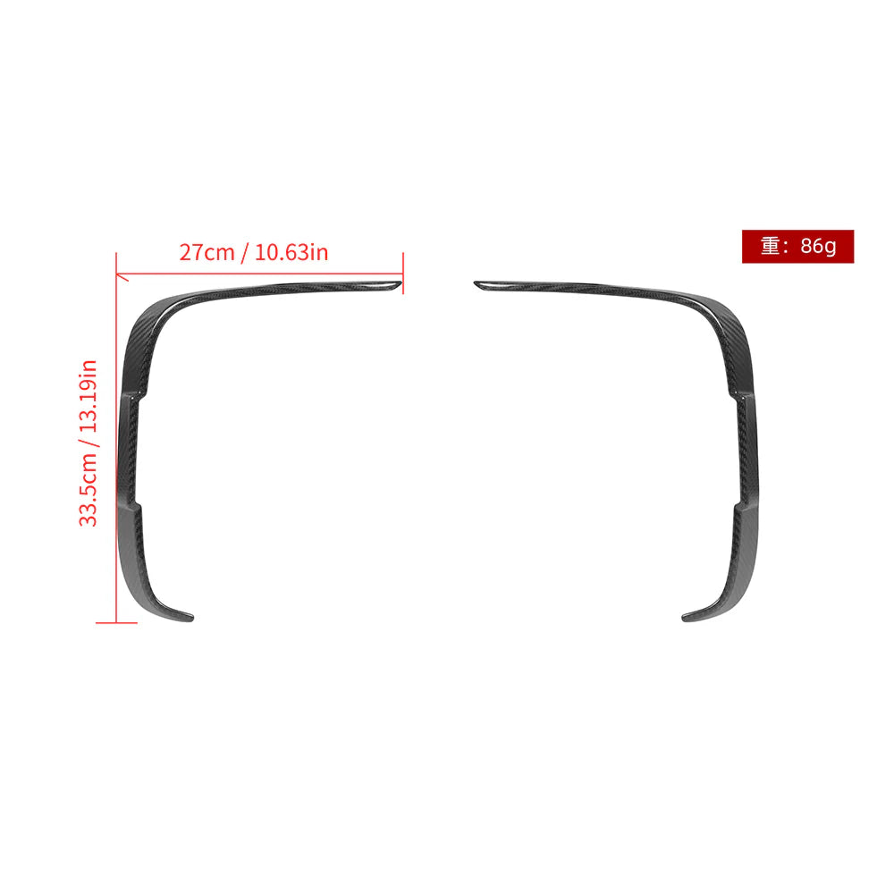 Eckaufsätze Heck Sooqoo aus Dry Carbon - passend für BMW M2 F87