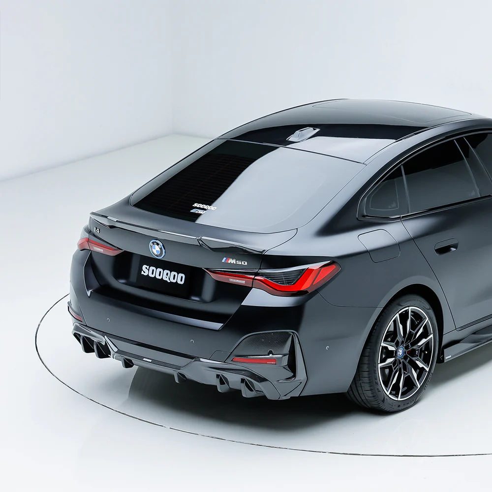 Heckeinsatz Sooqoo aus Dry Carbon - passend für BMW 4er Gran Coupé, i4 M50