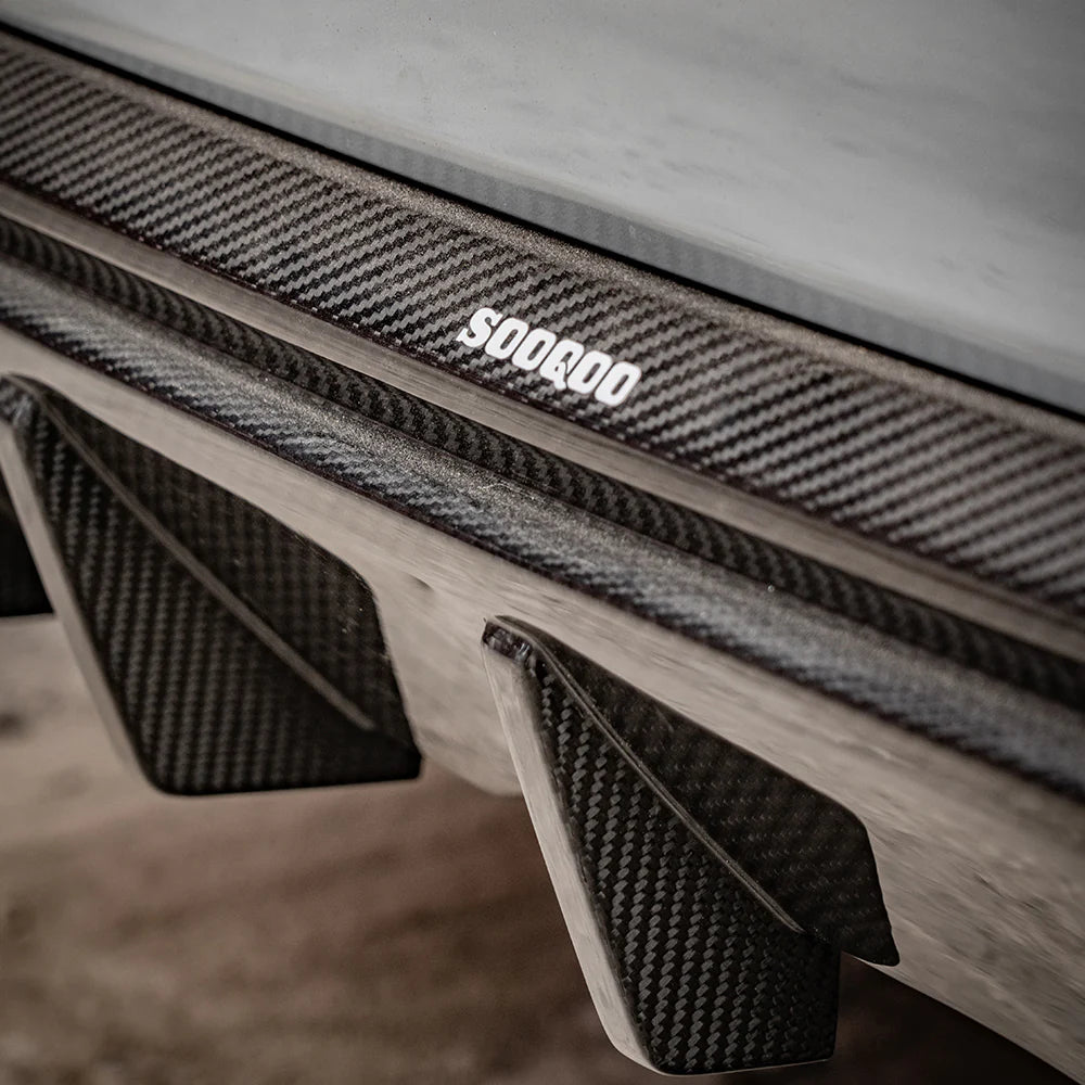 Diffusor Sooqoo aus Dry Carbon. - passend für BMW X3M F97 LCI ab 2023