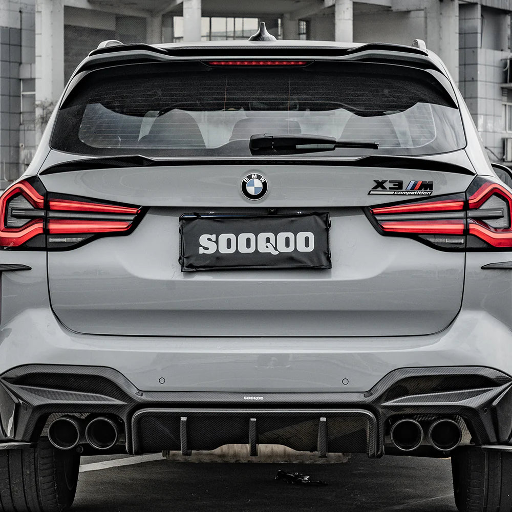 Dachkantenspoiler Sooqoo aus Dry Carbon - passend für BMW X3M F97