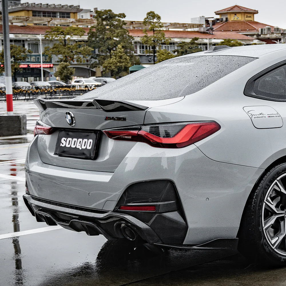 Diffusor zweiflutige Anlage Sooqoo Dry Carbon - passend für BMW 4er Gran Coupé G26