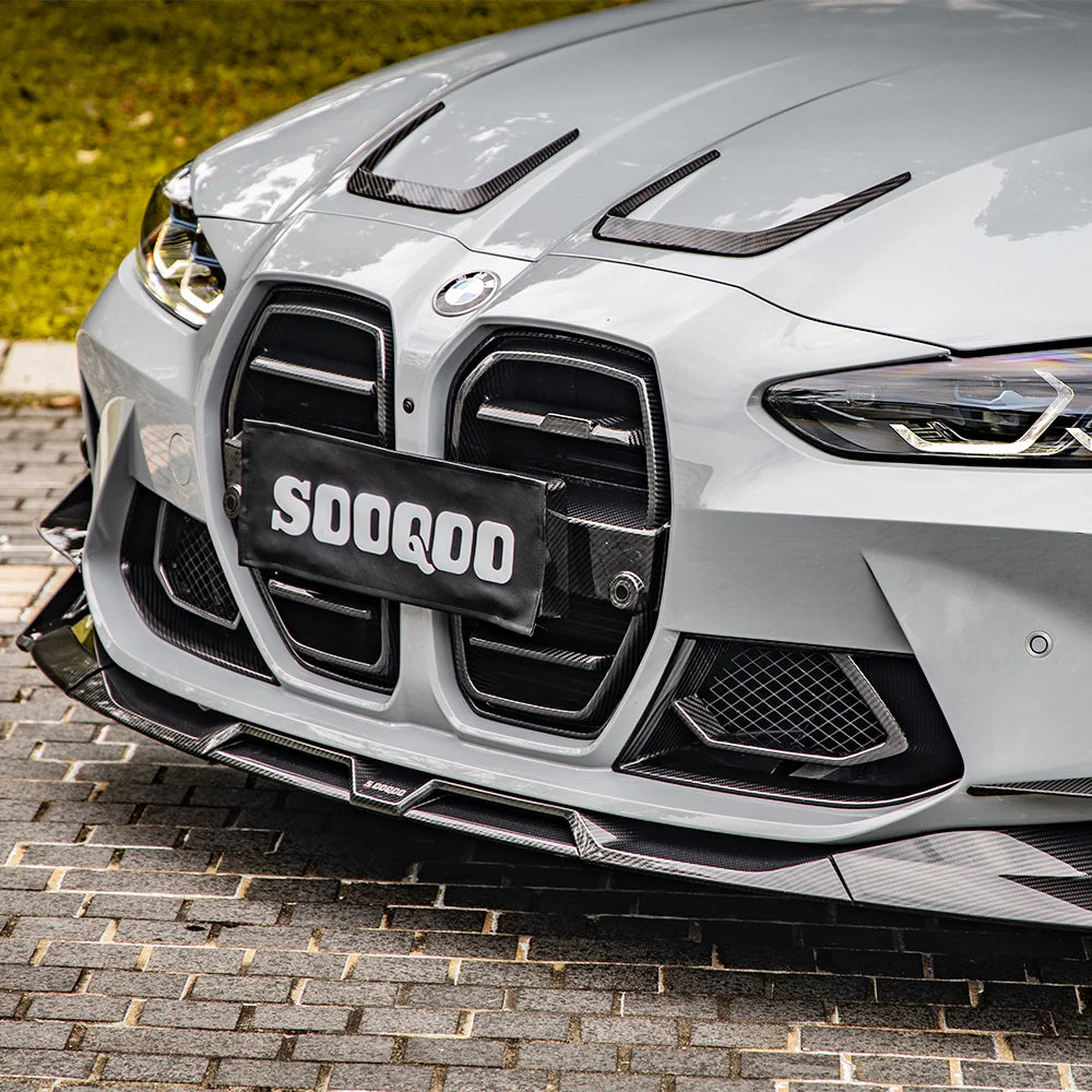 SOOQOO Type-A Frontlippe aus Dry Carbon – BMW M3 G80 / G81, M4 G82 / G83