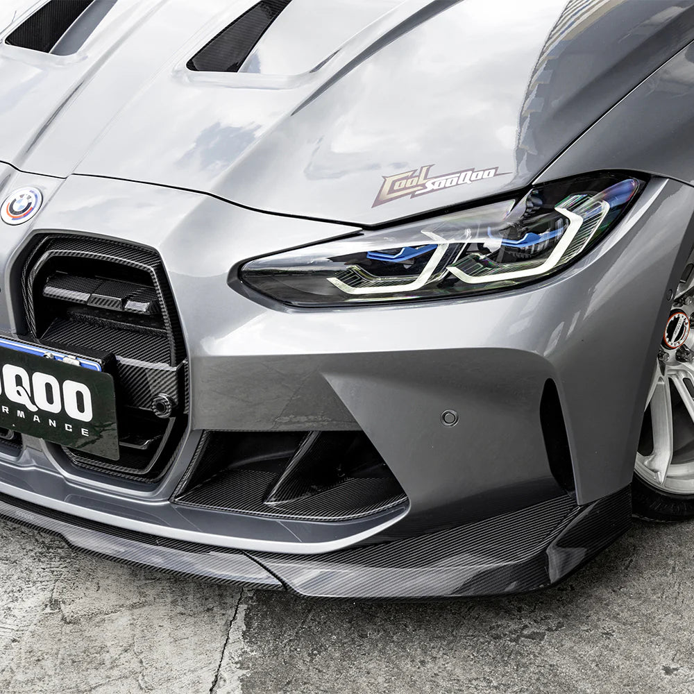 SOOQOO Type-B Frontlippe aus Dry Carbon – BMW M3 G80 / G81, M4 G82 / G83