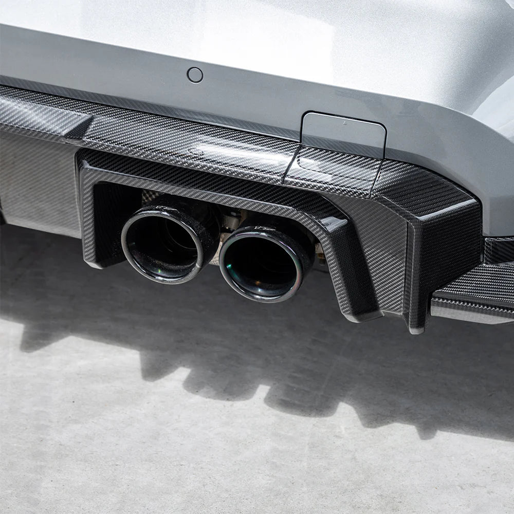 SOOQOO Type-B Heckdiffusor Set inkl. Rear Splitter – Dry Carbon – BMW M3 G80 / G81, M4 G82 / G83