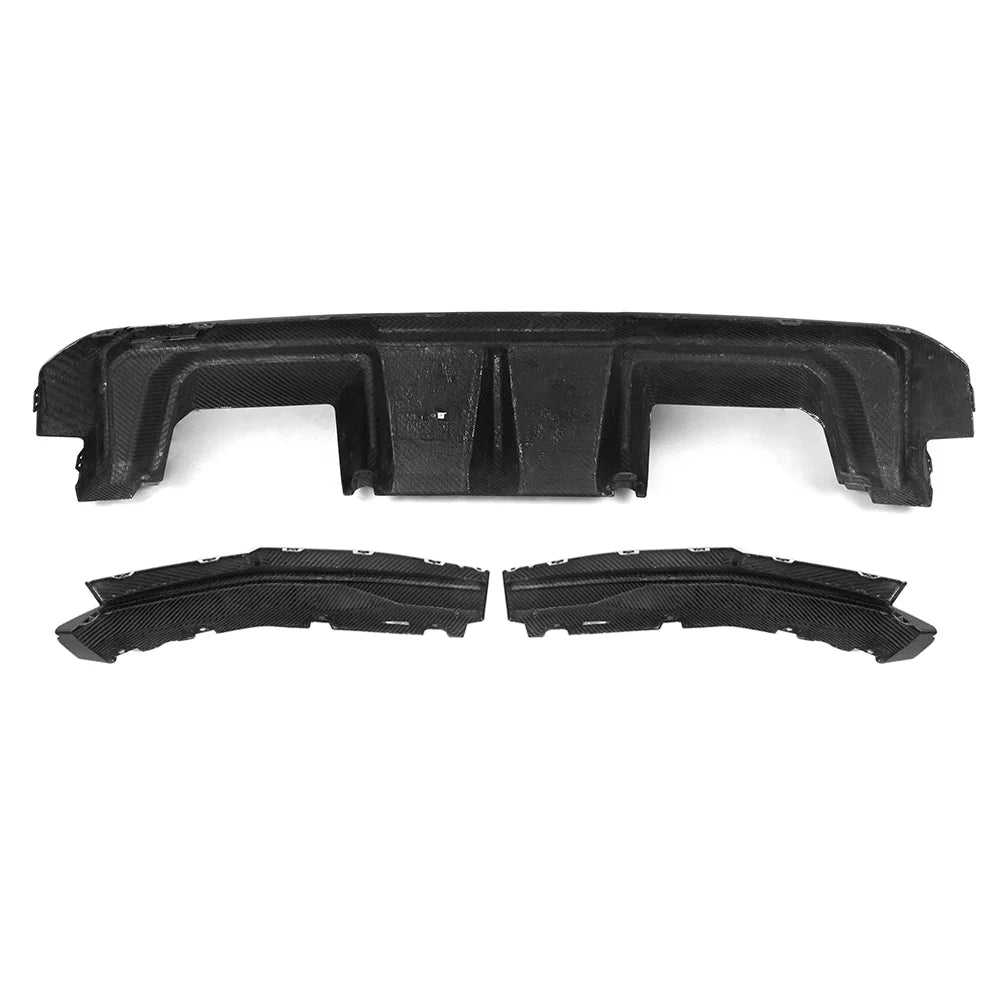 SOOQOO Type-B Heckdiffusor Set inkl. Rear Splitter – Dry Carbon – BMW M3 G80 / G81, M4 G82 / G83