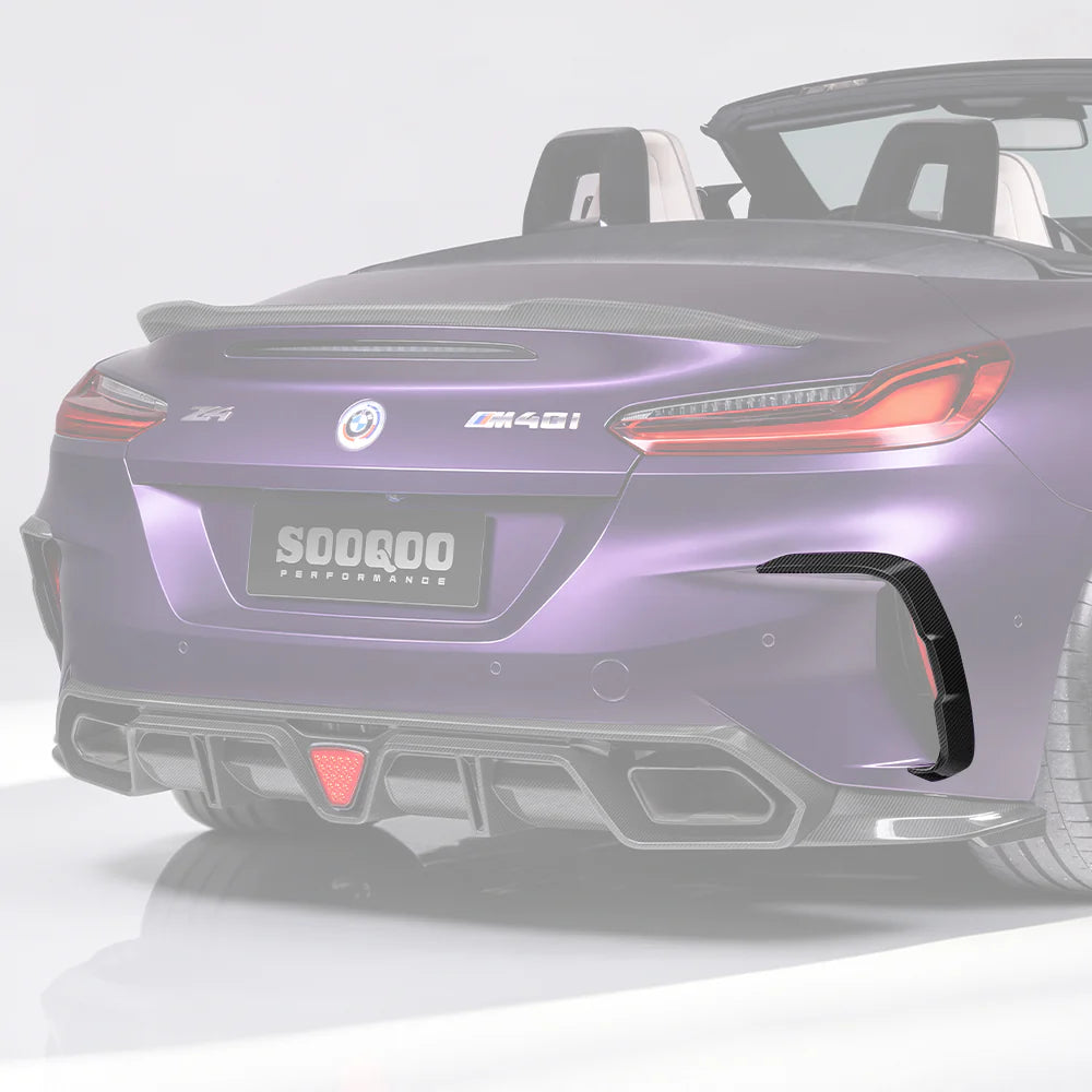 Eckaufsätze hinten Sooqoo aus Dry Carbon - passend für BMW Z4 G29