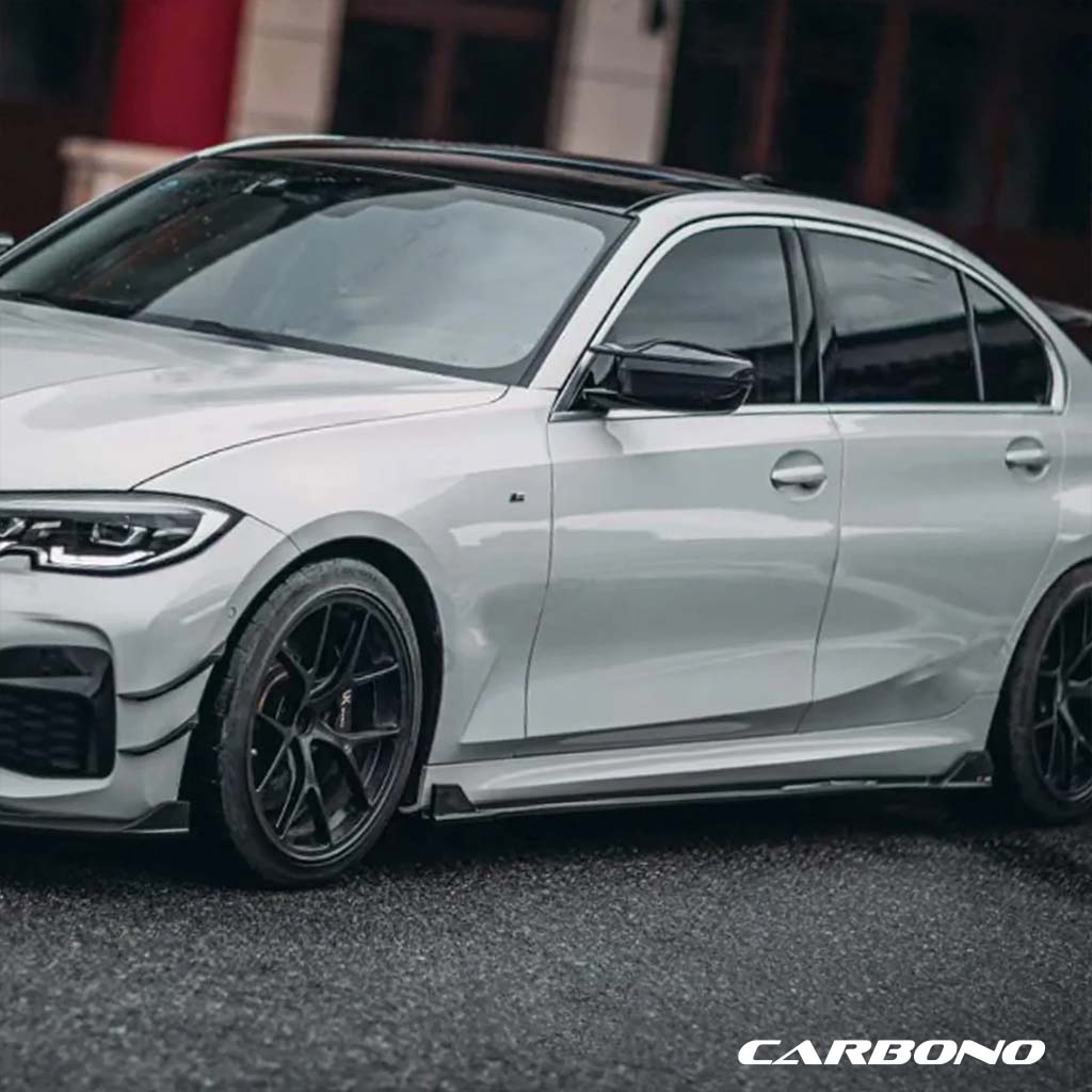 Seitenschweller V2 aus Dry Carbon – BMW 3er G20 / G21 Pre-LCI (M-Paket)