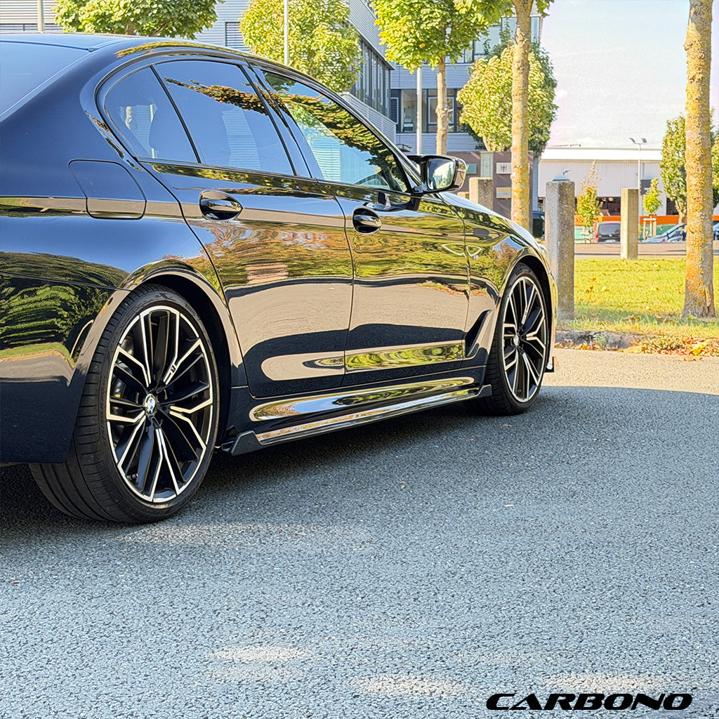Seitenschweller aus Dry Carbon - passend für BMW 5er G30 / G31 LCI (mit M-Paket)