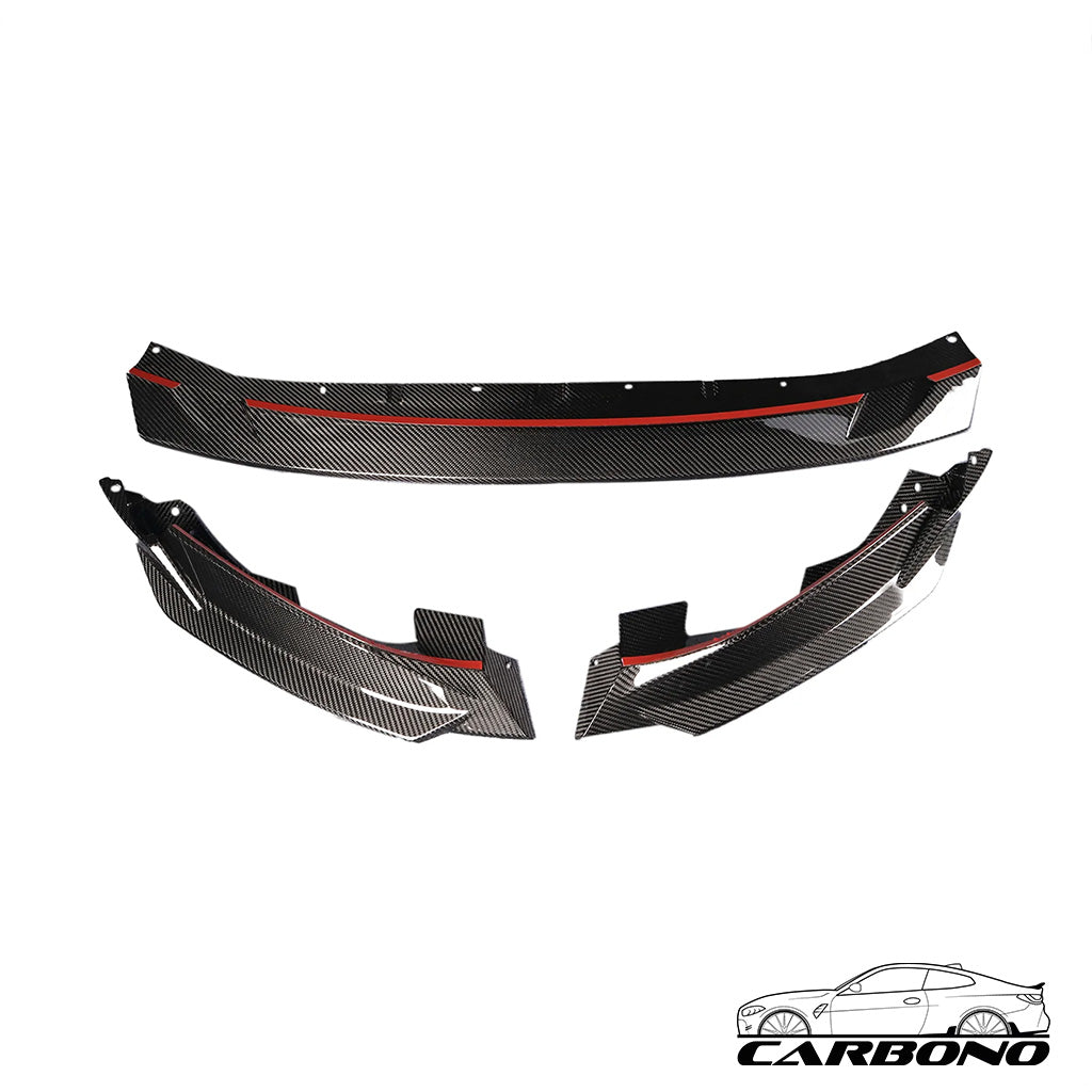 Frontlippe Spoiler Schwert R-V2 Dry Carbon - BMW M3 G80 G81 M4 G82 G83