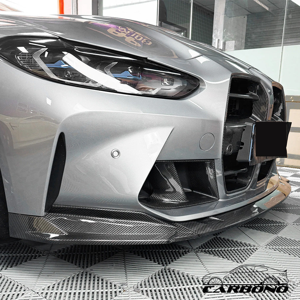 Frontlippe Spoiler Schwert R-V2 Dry Carbon - BMW M3 G80 G81 M4 G82 G83