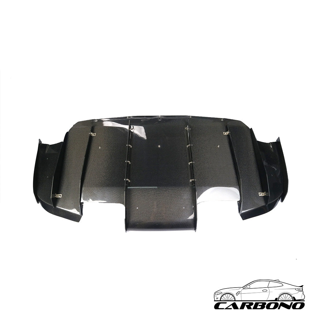 Diffuser Erweiterung Unterfahrschutz Carbon - passend für BMW M3 F80 M4 F82 F83