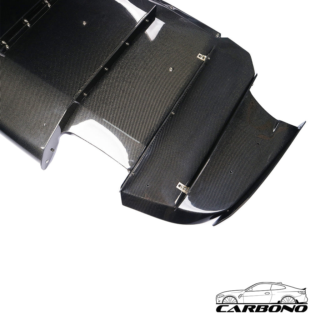 Diffuser Erweiterung Unterfahrschutz Carbon - passend für BMW M3 F80 M4 F82 F83