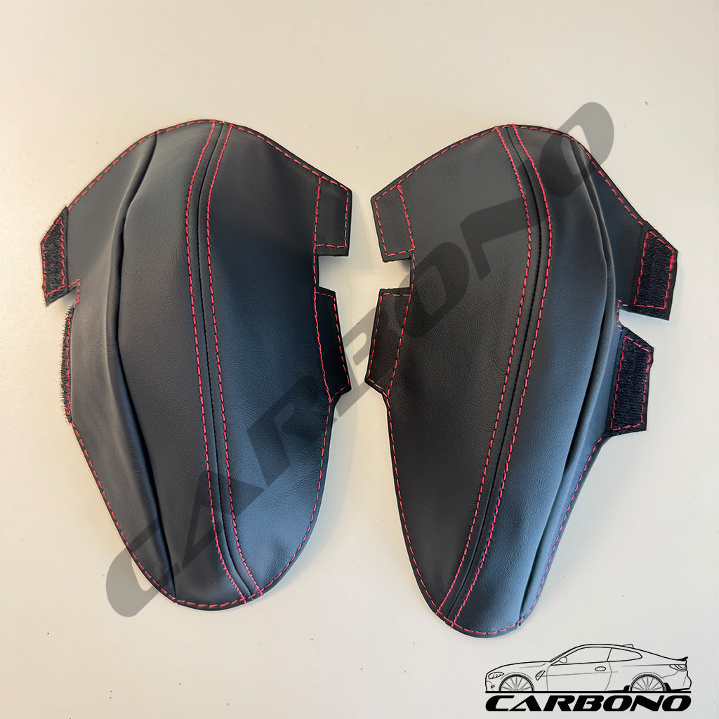 Carbono Lederschonbezug Beinbügel Sitzseitenwangen Carbonsitze - passend für BMW M2, M3, M4, M5, M8 (G87, G80, G81, G82, G83, G87, F90, F91, F92, F93)
