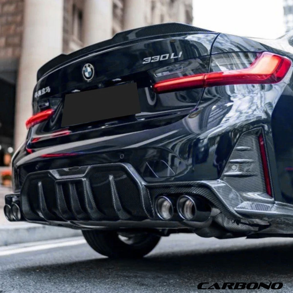 Diffusor aus Dry Carbon - passend für BMW 3er G20, G21 LCI mit M-Paket