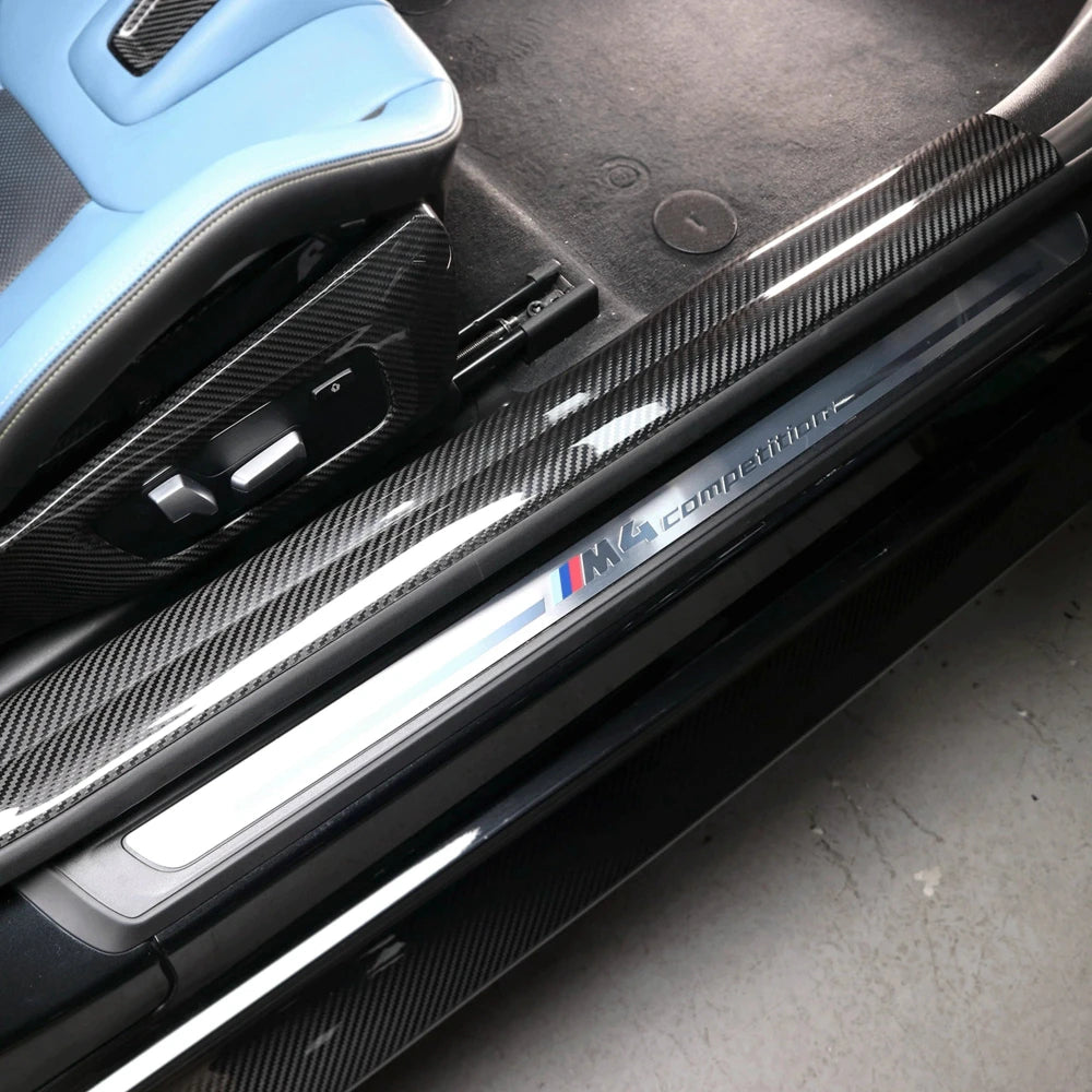 Seuil de porte en carbone sur mesure pour BMW M4 G82 Série 4 G22