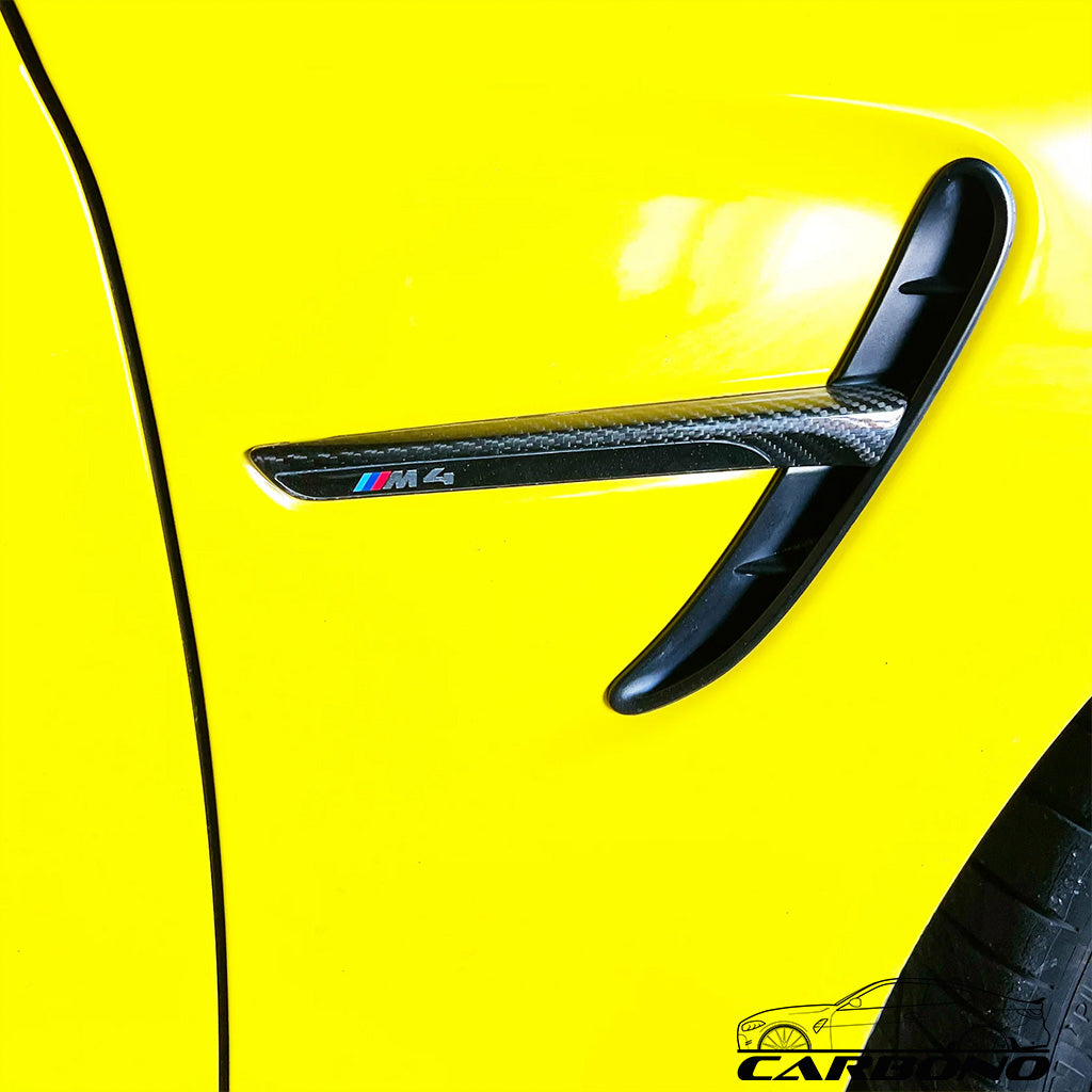 Zierblende Kotflügel Aufsatz Carbon - passend für BMW M3 F80 M4 F82 F83