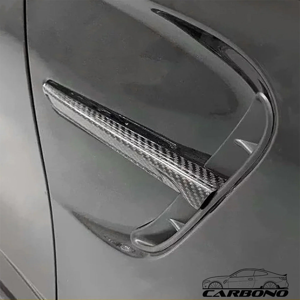 Zierblende Kotflügel Aufsatz Carbon - passend für BMW M3 F80 M4 F82 F83