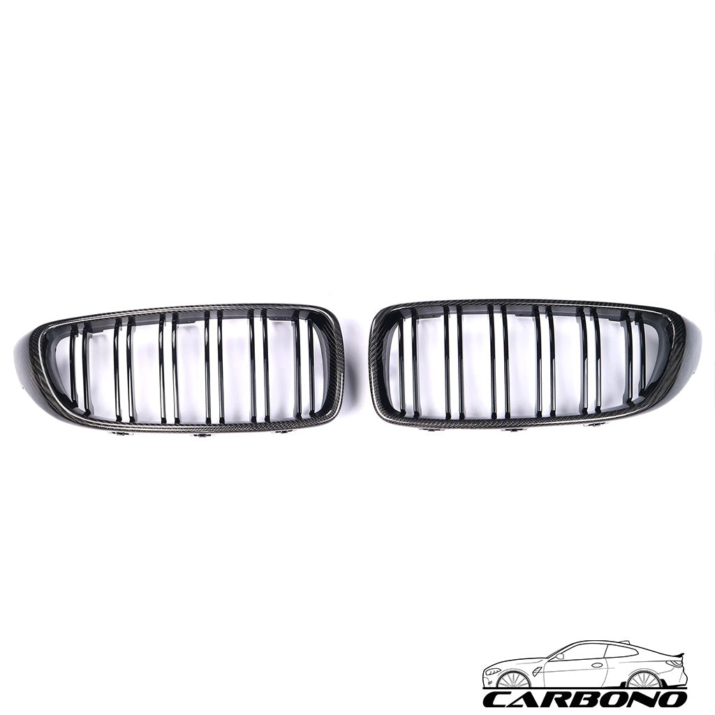 Carbon Frontgrill mit ABS Kunststoff Carbon - passend für BMW M3 F80 M4 F82 F83