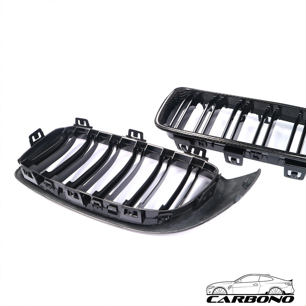 Carbon Frontgrill mit ABS Kunststoff Carbon - passend für BMW M3 F80 M4 F82 F83