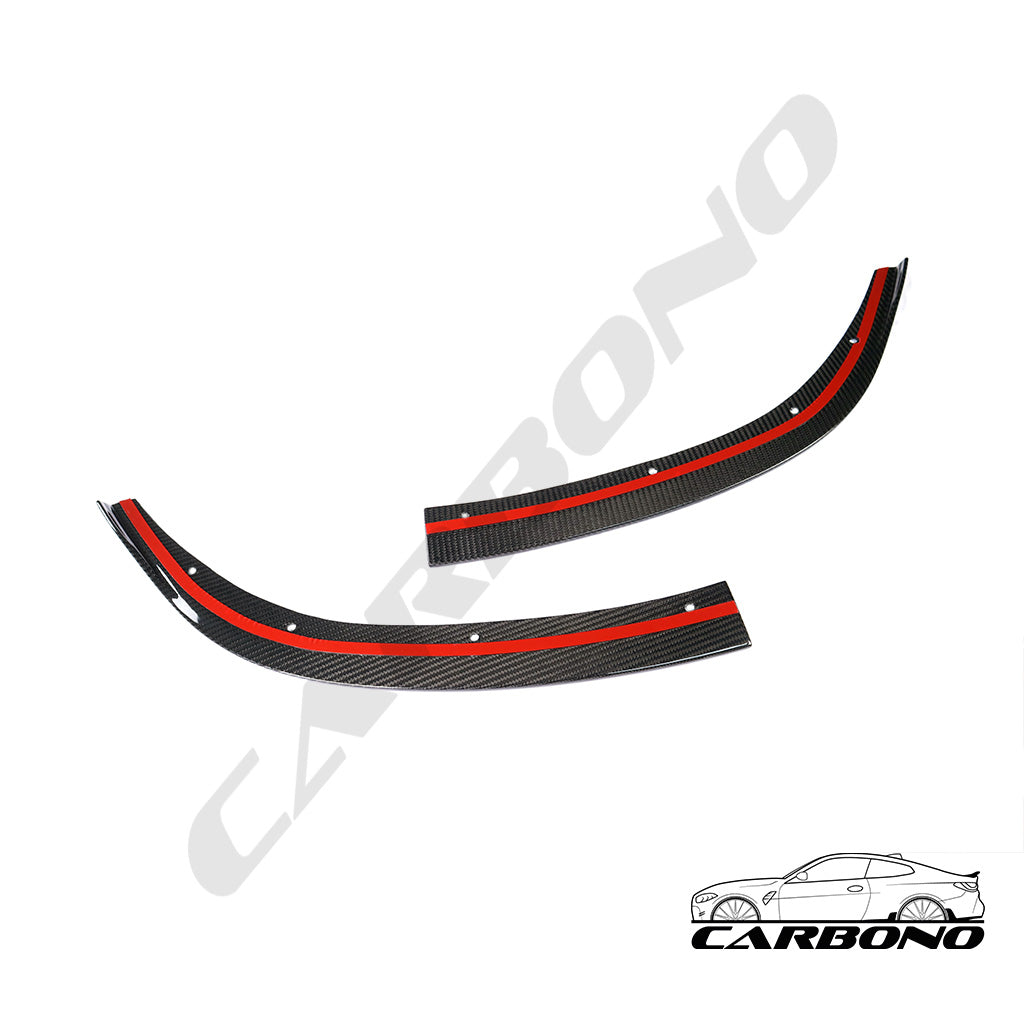 Frontlippe Spoiler Schwert CB EVO-V3 inkl. Seitensplitter Aufsätze Dry Carbon - passend für BMW M3, M4 (G80, G81, G82 G83)