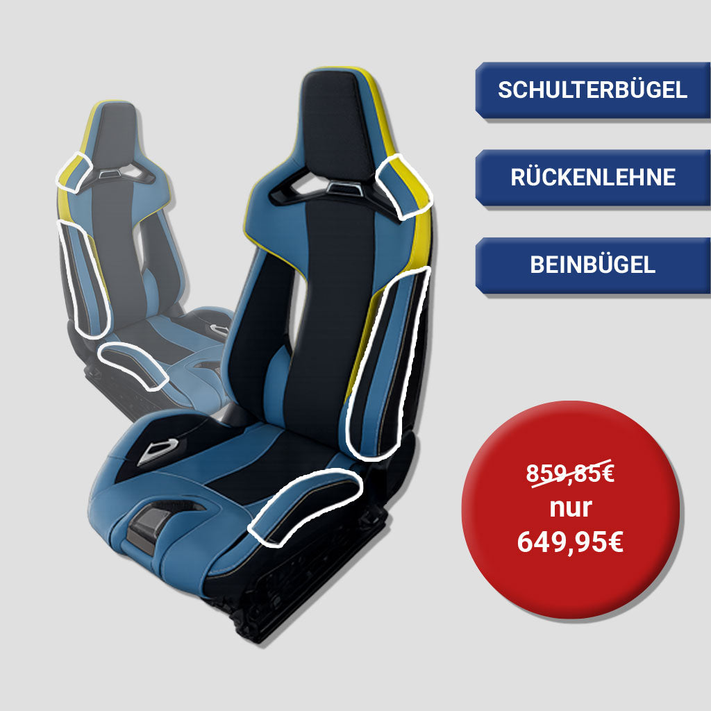 Carbono Lederschoner Komplettpaket - passend für BMW M Carbonsitze