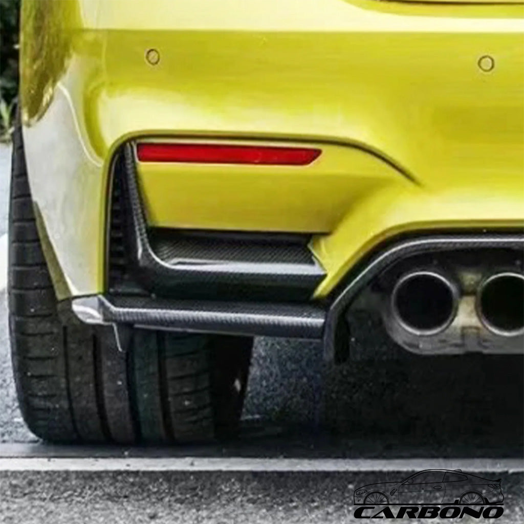 rear flaps Heckstoßstange Zierblende Dry Carbon - BMW M3 F80 M4 F82 F83
