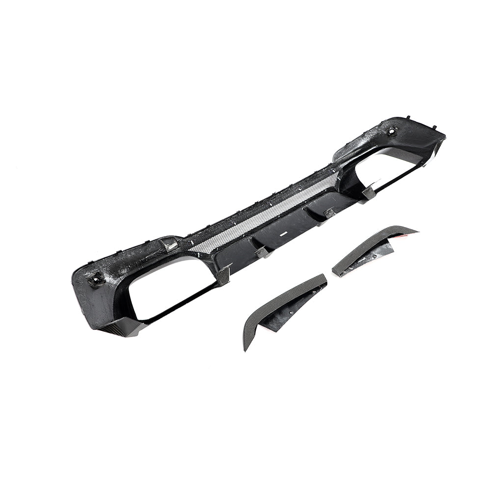 Diffusor 3-teilig EVO-3D aus Wet Carbon - passend für BMW X3M F97 (Bj. 19-21)