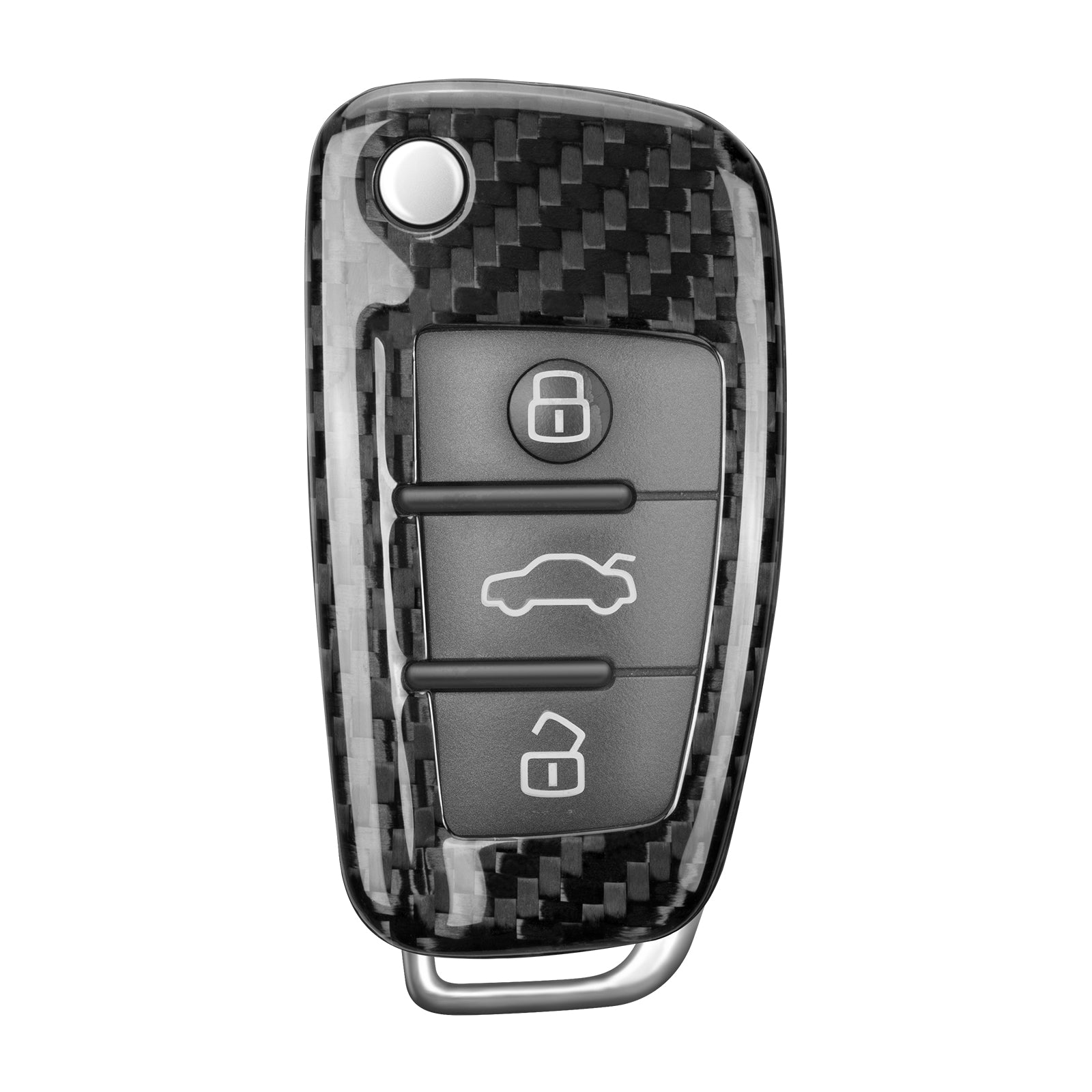 Autoschlüssel Hülle aus Carbon - passend für Audi Klappschlüssel (A3, Q3, TT)