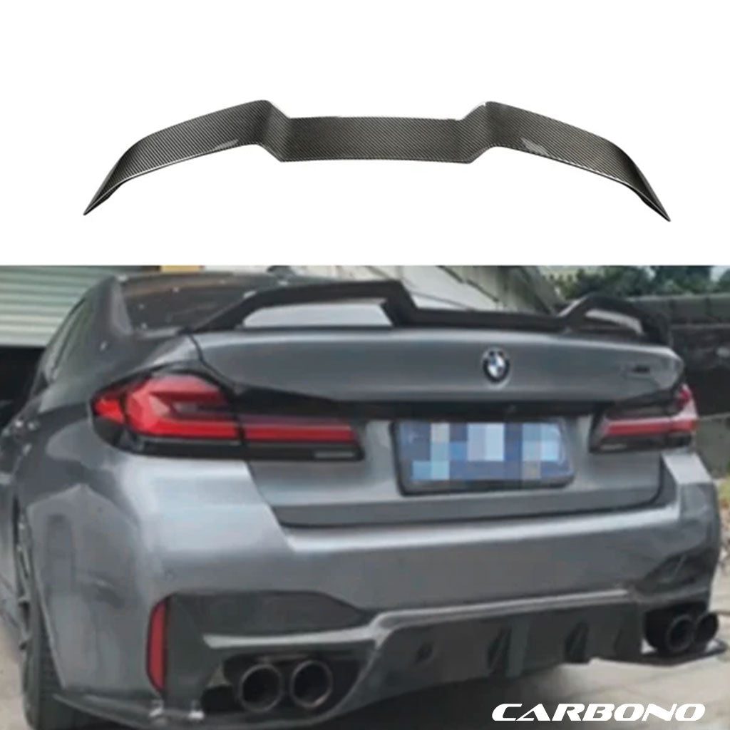 V Style Heckspoiler aus Dry Carbon – BMW F90 M5 / 5er G30 Limousine