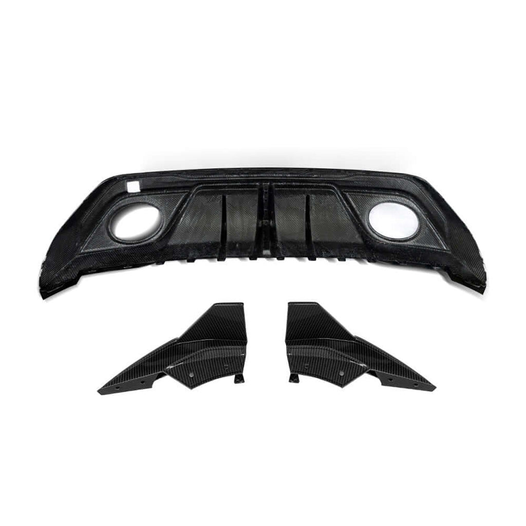 Diffusor EVO-SQ-A 4-teilig aus Dry Carbon - passend für Audi RS3 8Y