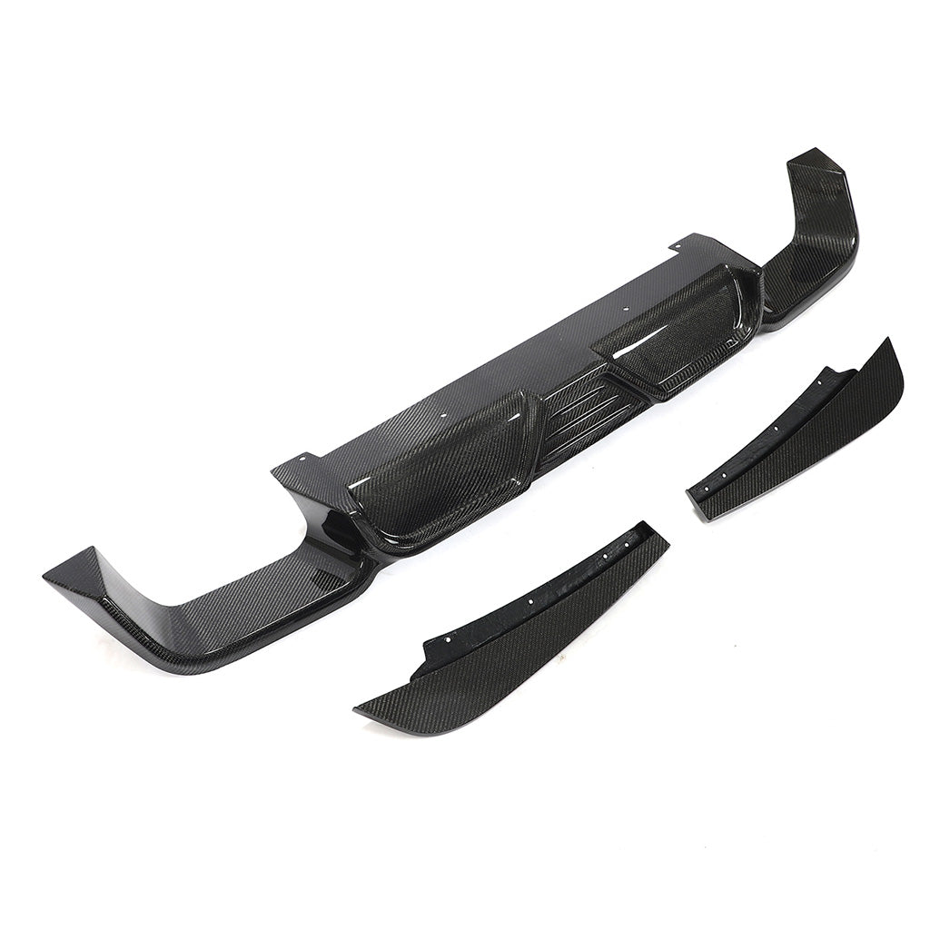 Diffusor EVO-JC 3-teilig aus Wet Carbon - passend für BMW X3M F97 (Bj. 19-21)