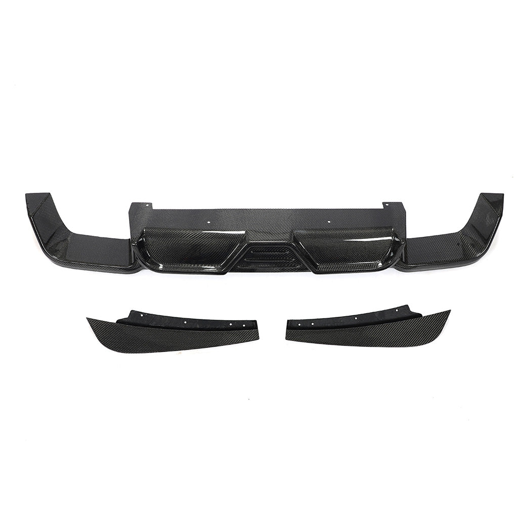Diffusor EVO-JC 3-teilig aus Wet Carbon - passend für BMW X3M F97 (Bj. 19-21)
