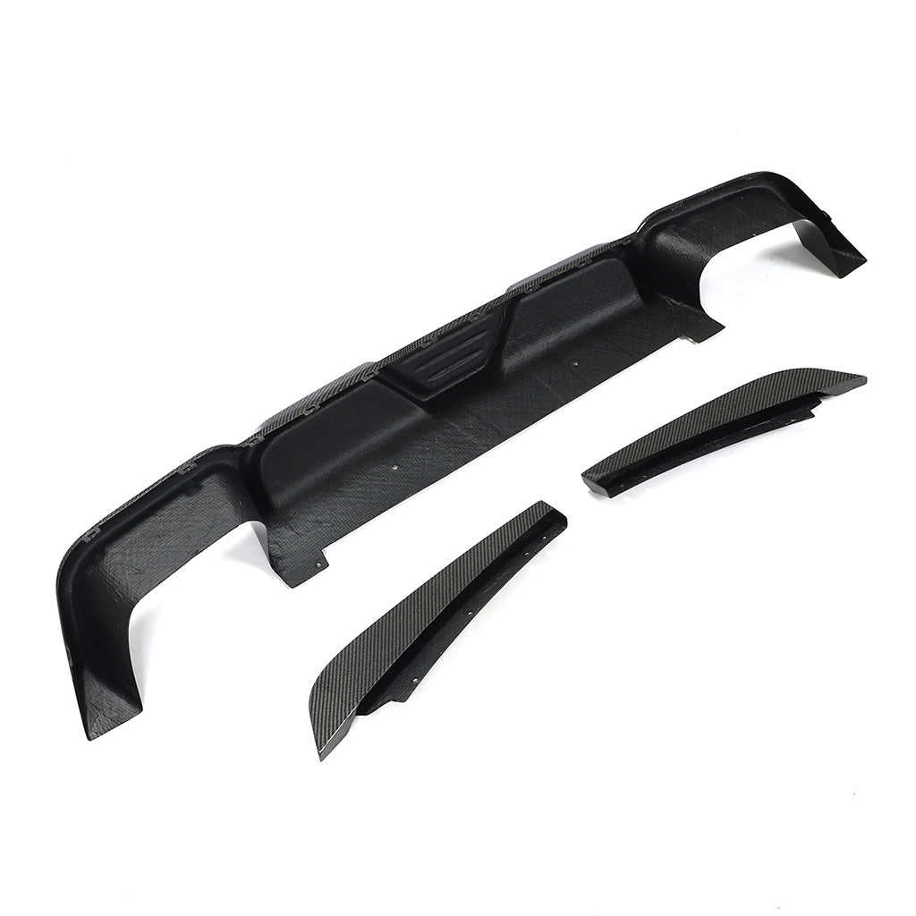 Diffusor EVO-JC 3-teilig aus Wet Carbon - passend für BMW X3M F97 (Bj. 19-21)