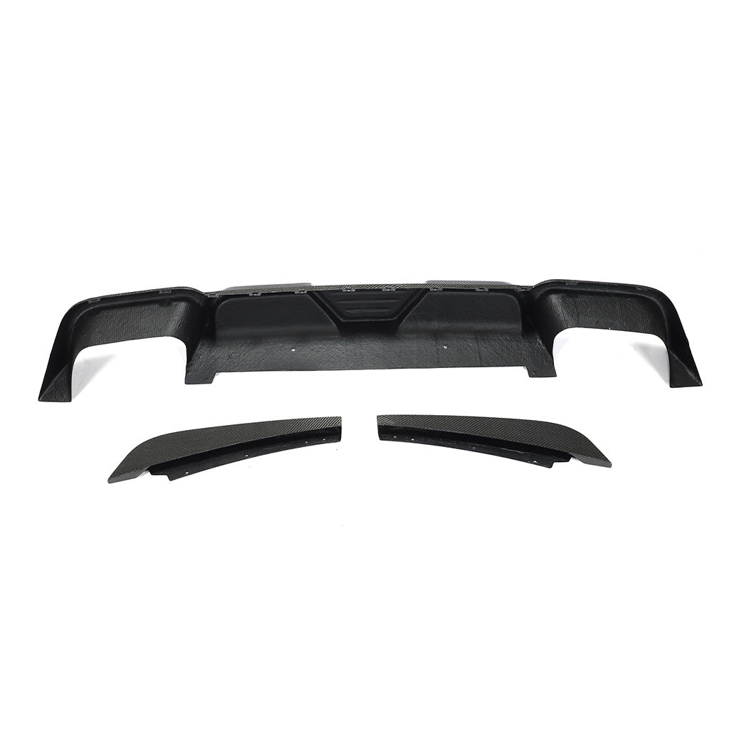 Diffusor EVO-JC 3-teilig aus Wet Carbon - passend für BMW X3M F97 (Bj. 19-21)