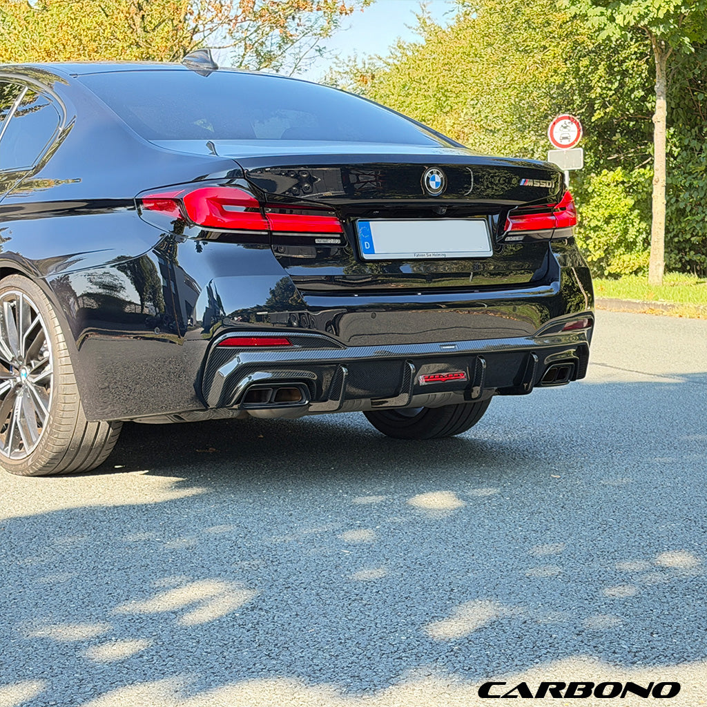 Diffusor aus Dry Carbon - passend für BMW 5er G30 / G31 LCI