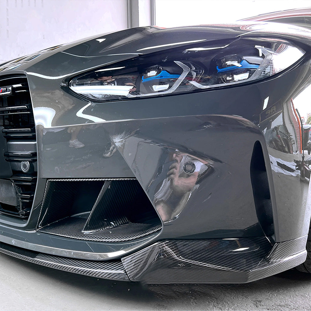 Frontlippe Spoiler Schwert CB EVO-Performance 3 teilig Dry Carbon - passend für BMW M3 G80 G81 M4 G82 G83