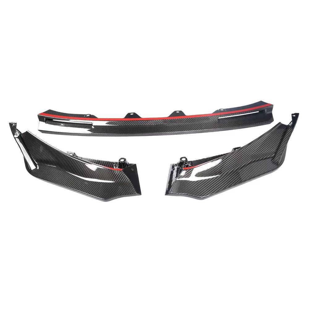 Frontlippe EVO-V dreiteilig Dry Carbon - passend für BMW M3 G80 G81 M4 G82 G83