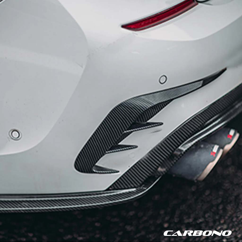 Heckstoßstangenblenden aus Dry Carbon – BMW 3er (G20 pre LCI)