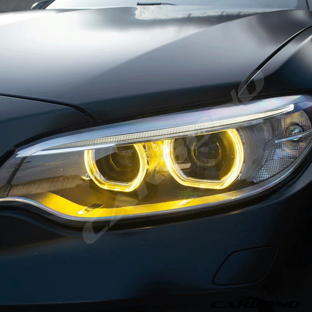 RGBW Tagfahrlichter – passend für BMW 2er F22/F23 LCI; M2 F87 LCI (LED) – Mehrfarbig, App‑Steuerung via Bluetooth