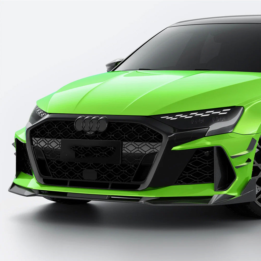 Frontlippe EVO-SQ-A aus Dry Carbon - passend für Audi RS3 8Y