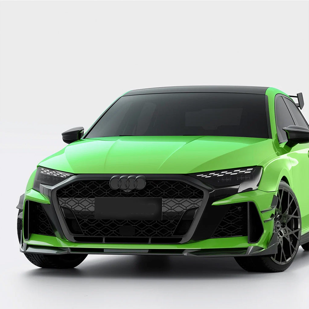 Frontlippe EVO-SQ-A aus Dry Carbon - passend für Audi RS3 8Y