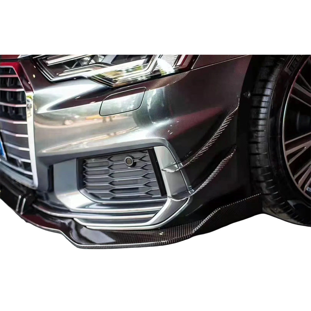 Frontlippe EVO-KB aus Dry Carbon - passend für Audi A6 / S6 mit S-Line Exterieur Paket
