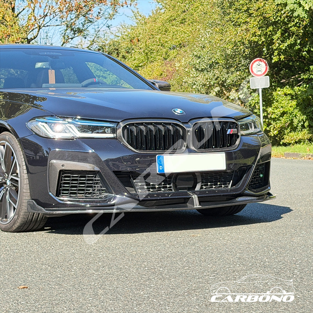 Frontlippe Dry Carbon - passend für BMW 5er G30 / G31 LCI (mit M-Paket)