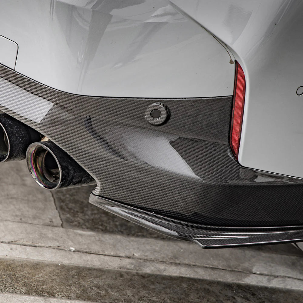 Heckaufsätze Sooqoo aus Dry Carbon - passend für BMW 2er G42 (mit verbautem M-Paket)