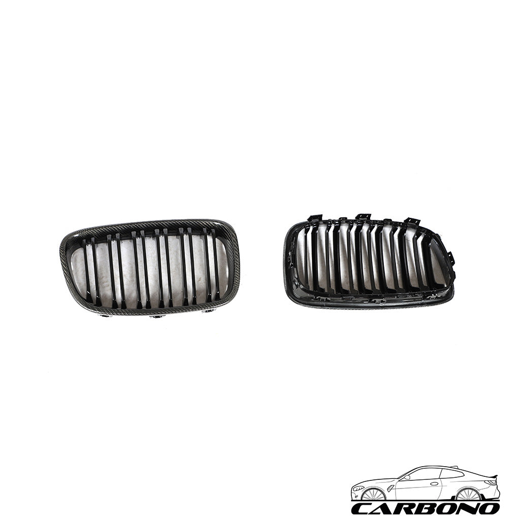 Grill aus Carbon + ABS im MP Style mit Doppelstrebe - BMW 1er F20